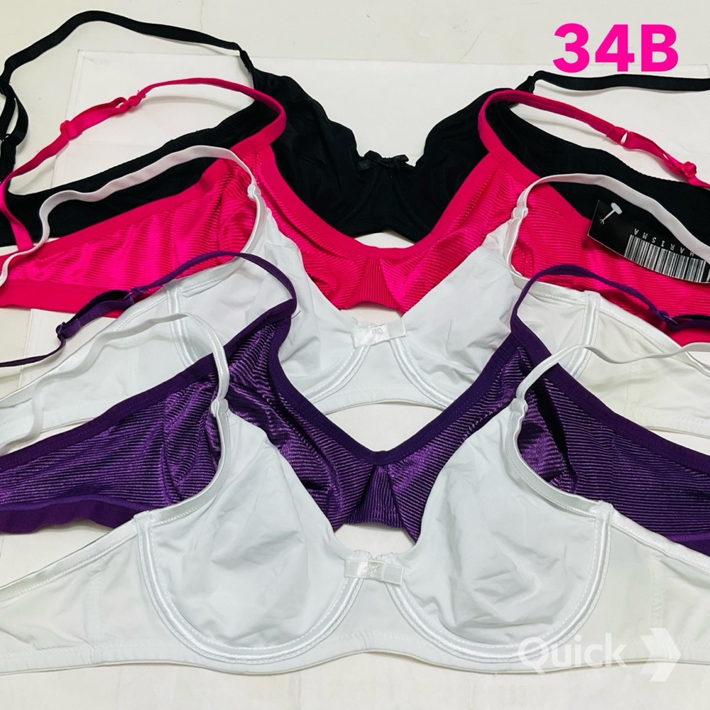 34B - NWT Next Solid Soft Cup Bras - 5 pcs bundle